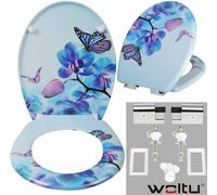 WOLTU Premium Toilet Seat, Soft Close Adjustable Hinge Toilet Lid Cover for Family Bathroom