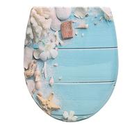 WOLTU Toilet Seat, Soft Close Toilet Seat, Quick Release Top and Bottom Fixing Duroplast O Shape Easy Cleaning Loo Seat with Adjustable Hinges