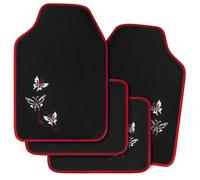Woltu Universal Non-Slip Carpet Rubber Car Van Floor Mats Set of 4pc Front Rear