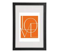 WOLTU Wooden Photo Frame 30 x 40 cm Black Frame for Poster with Mount, Hang Horizontally or Vertically, Wall or Table Decoration