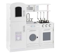 WOLTU Wooden Play Kitchen for Kids, Pretend Cooking Toy Set with Oven, Stove, Fridge, Microwave and Sink, Role Play Kitchen for Children