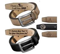 WolunLi Personalised Belts for Men Anniversary Wedding Gifts for Husband Customised Leather Belt Valentine's Day Gifts