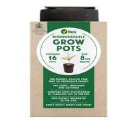 Wolvercroft Garden Centre Vitax Biodegradable Grow Pots (16x8cm Round Pots) X 4