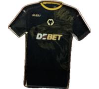Wolverhampton Wanderers Black Away Shirt Shaped Enamel Pin Badge
