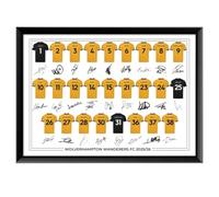 Wolverhampton Wanderers FC Signed 2025-26 Signed Team Poster, Autographed By Full Squad, Choose Framed or Print Only (A3, Unframed)