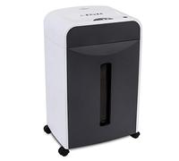 WOLVERINE 6-Sheet 2x6mm Super Micro Cut High Security Level P-5 Ultra Quiet Paper/Credit Card Shredder for Home Office by Manganese-Steel Cutter and 20-Litre Pullout Waste Bin SD9610