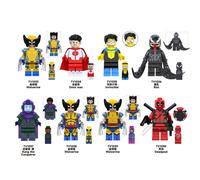 (Wolverine C) 8PCS Marvel Deadpool Avengers Super Heroes Mini Figures Fit Lego Venom