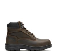 WOLVERINE Carlsbad Men's 6" Steel Toe Waterproof Construction Boots, dark brown, 8 UK