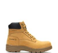 WOLVERINE Carlsbad Men's 6" Steel Toe Waterproof Construction Boots, Wheat, 9 UK