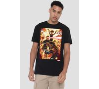 Wolverine Cyclops Jean Grey Cover T-Shirt Marvel Black XXL
