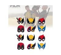 Wolverine Deadpool Glasses Party Paper Mask Photo Props Children Decoration