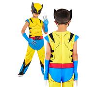 Wolverine Kids Costume Boys Superhero Fancy Dress Outfit Marvel + Mask Kids