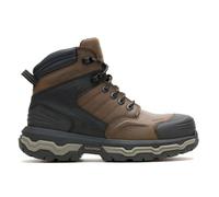 Wolverine Men's Alpha Ft Infinity System 6" Composite Toe Waterproof Construction Boot, Dark Coffee, 13 X-Wide
