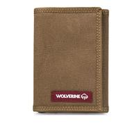 WOLVERINE Men's Guardian Cotton Wallet and Card Case, RFID Protection, Multi-Pocket, Chestnut, One Size
