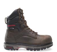 Wolverine Men's Legend 6 Inch Waterproof Comp Toe-M Work Boot, Dark Brown, 9.5 M US
