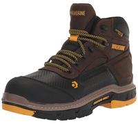 Wolverine Men's Overpass 6" Composite-Toe Boot, Dark Coffee, 8