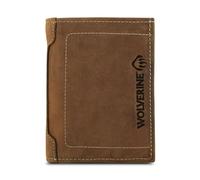 WOLVERINE Men's Raider L-fold Leather Wallet Bi, Brown, One Size