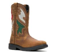Wolverine Men's Rancher Flag Steel Toe Wellington Construction Boot, Brown/Rwg, 10.5 X-Wide