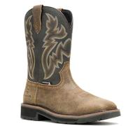 Wolverine Men's Rancher Pull-on Steel-toe Work Wellington, Black, 11