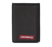 Wolverine Men's RFID Blocking Rugged Trifold & L-fold Wallets (Avail in Cotton Canvas Or Leather), DuraShocks - Black/Brown, One Size