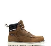 Wolverine Men's Trade Wedge Waterproof 6" Construction Boot, Dark Brown, 9 UK