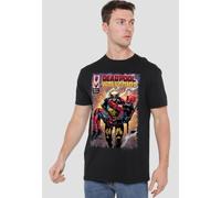Wolverine Saves Deadpool Comic T-Shirt Deadpool Black XXL