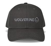 WOLVERINE Unisex's 6 Panel Snapback Cap, Embroidered Logo-Onyx, One Size