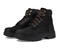 Wolverine Women's Carlsbad 6" Waterproof Steel Toe Construction Boot, Black, 7 UK