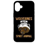 Wolverines are my spirit Animal Wolverine Case for iPhone 16 Plus