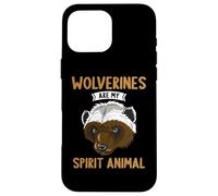 Wolverines are my spirit Animal Wolverine Case for iPhone 16 Pro Max