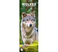 Wolves 2026 Wall Calendar, 12-Month Slim Format, Made in England