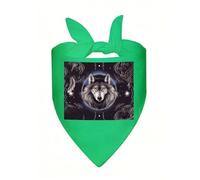 Wolves And Dream Catchers Dog Bandana, Classic Plaid Dog Bandanas for Small Medium Large Dogs, Adjustable Washable Cotton Pet Scarf, Reversible Triangle Bibs for Puppy Dogs Cats Birthday Party Daily W