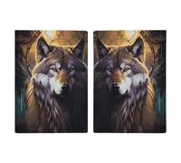 Wolves And Dream Catchers Printed Passport Cover Case Passport Holder For Travel Passport Cards Protector Travel Covers Wallet Case RFID Blocking Leather Card Case for Women Men, Wolves And Dream