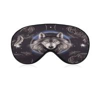 Wolves and Dream Catchers Sleep Mask,Adjustable Strap Sleeping Mask, Complete Light Blocking Sleep Shade Cover,Soft Breathable Comfortable Blindfold for Women and Men