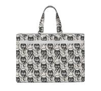 Wolves And Dream Catchers01 Print Large Capacity Canvas Tote File Bag Business Office Supplies Work Travel Shopping