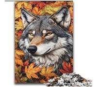Wolves And Fallen Leaves Puzzles for Teenagers 2000 Pieces, Family Fun Games Fun at Home Activities, Birthday Present, Travel Gifts (70x100cm)