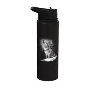 Wolves Animal Motif Predators Forest Howling Wolf Stainless Steel Insulated Water Bottle
