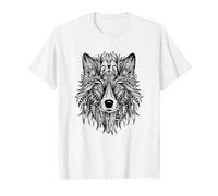 Wolves Animal Theme Predators Forest Wolf Head Value Graphic T-Shirt