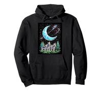 Wolves Cosmic Call Wilderness Night Howl Lunar Forest Pullover Hoodie