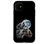 Wolves Cursed Moon Howl Funny Wolf Meme Parody Men Women Kid Case for iPhone 11