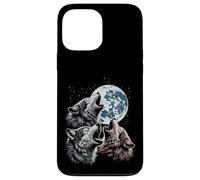 Wolves Cursed Moon Howl Funny Wolf Meme Parody Men Women Kid Case for iPhone 13 Pro Max