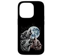 Wolves Cursed Moon Howl Funny Wolf Meme Parody Men Women Kid Case for iPhone 14 Pro