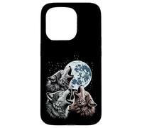 Wolves Cursed Moon Howl Funny Wolf Meme Parody Men Women Kid Case for iPhone 15 Pro