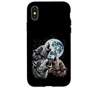 Wolves Cursed Moon Howl Funny Wolf Meme Parody Men Women Kid Case for iPhone X/XS