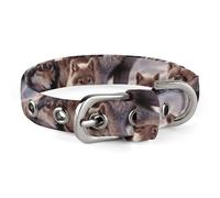 Wolves Family Dog Collar, Soft Comfortable Pet Collar for Small & Medium Dogs, Adjustable Durable Cat Collars for Puppies