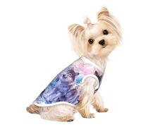 wolves family print Dog Clothes T Shirts for Small Dogs Breathable Puppy Kitten Dog Shirts for Pet Dogs Cats