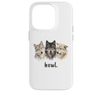 Wolves Howl Funny Wolf Lover Funny Howl Case for iPhone 14 Pro