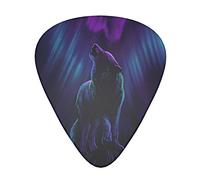 Wolves Howl In The Northern Lights Guitar Plectrums 12-Piece Set For Acoustic Guitar, Electric Guitar, Double Bass, Ukulele