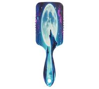 Wolves Howling Moon Blue Air Cushion Massage Comb, Detangling Brush, Hair Brushes Women