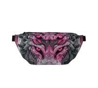 Wolves Howling Wolf at Night Sports Waist Bag, Crossbody Bags Fanny Pack Suitable for Running, Fitness and Outdoor Activities